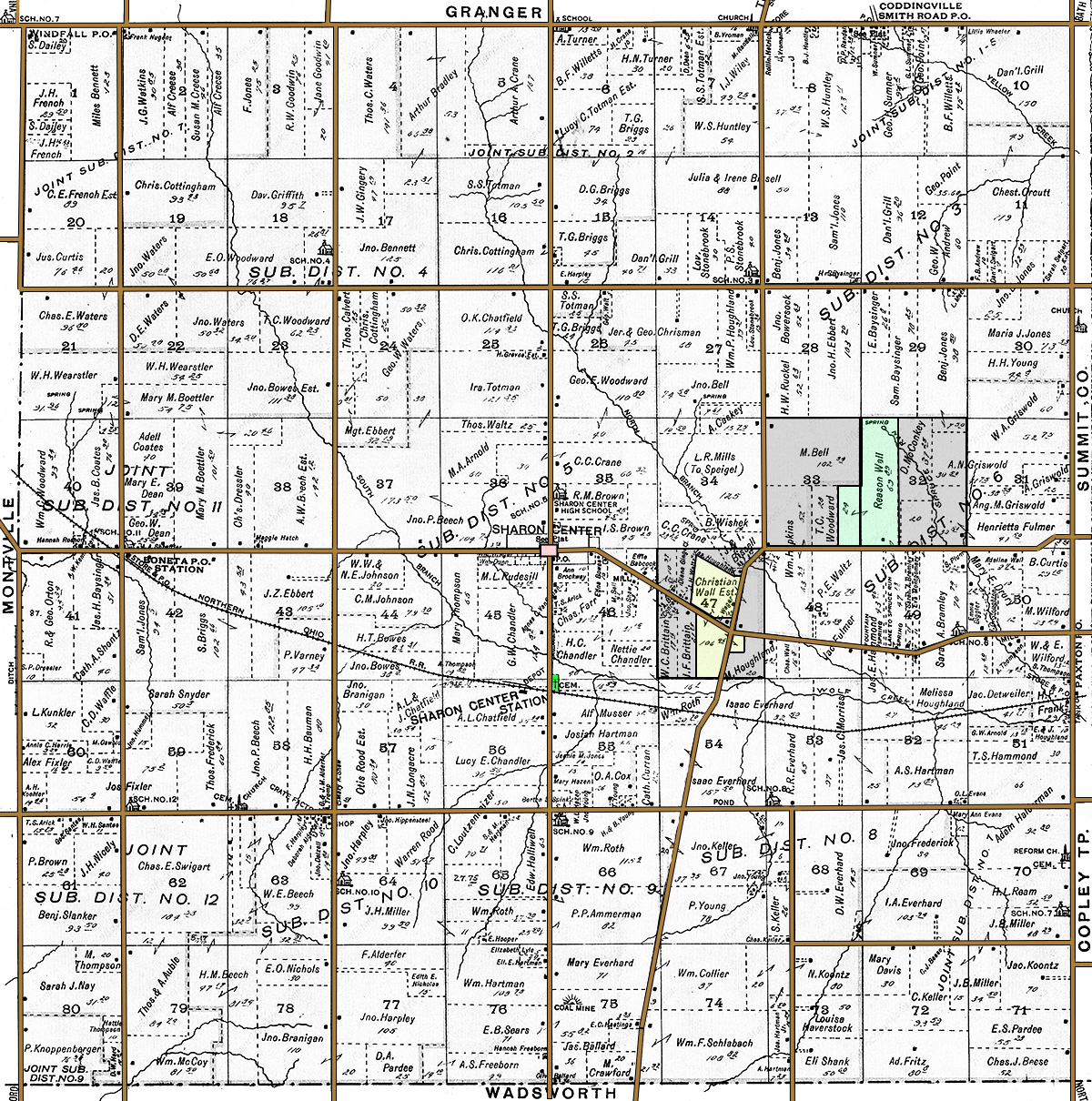 A Brief History of Sharon Center, Medina County, Ohio